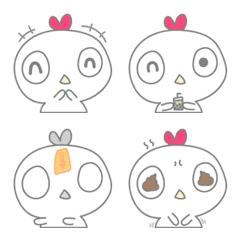 [LINE絵文字] QQ Chickの画像