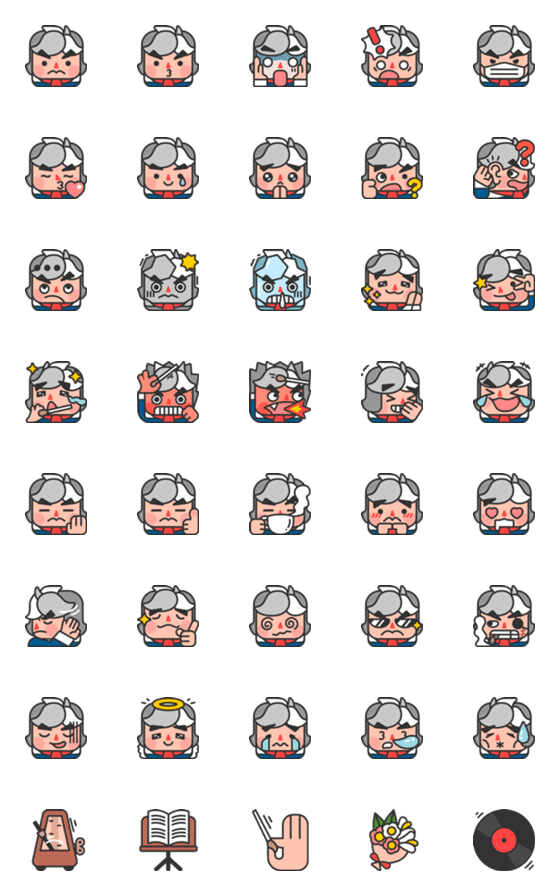 [LINE絵文字]Little Ludwig Emojiの画像一覧