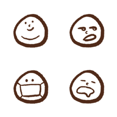 [LINE絵文字] Rice Ball Headの画像