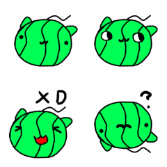 [LINE絵文字] watermelon catの画像