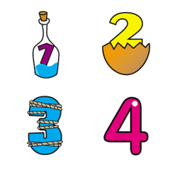 [LINE絵文字] Number emoji 14の画像