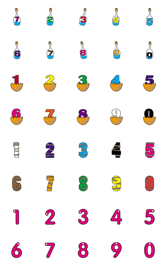 [LINE絵文字]Number emoji 14の画像一覧