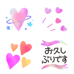 [LINE絵文字] ポップ♥️ハート♥️敬語で挨拶♥️の画像