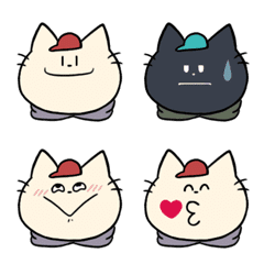 [LINE絵文字] 猫のもーまとそのともだちの画像