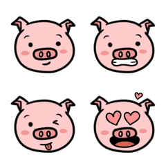 [LINE絵文字] Pink Piggyの画像