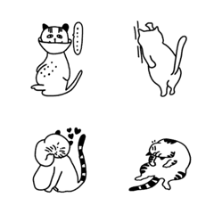 [LINE絵文字] クレイジーキャットハハの画像