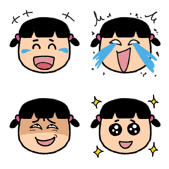 [LINE絵文字] おにぎりガールくるっこ -3-の画像