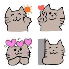 [LINE絵文字] 可愛いねこちゃん絵文字の画像