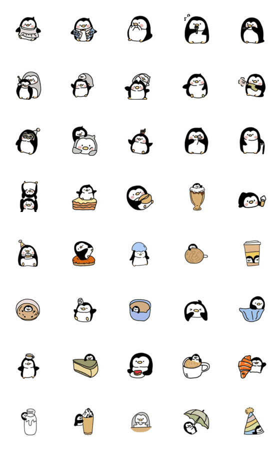 [LINE絵文字]ペンギンプックピックの画像一覧