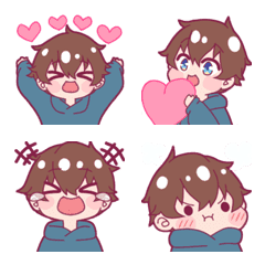 [LINE絵文字] Kouki-kun Couple Emoji 01の画像