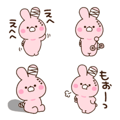 [LINE絵文字] 包帯うさぎ2の画像