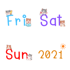 [LINE絵文字] THE DOG CALENDAR EMOJIの画像