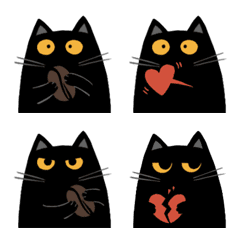 [LINE絵文字] Coffee cat emojiの画像