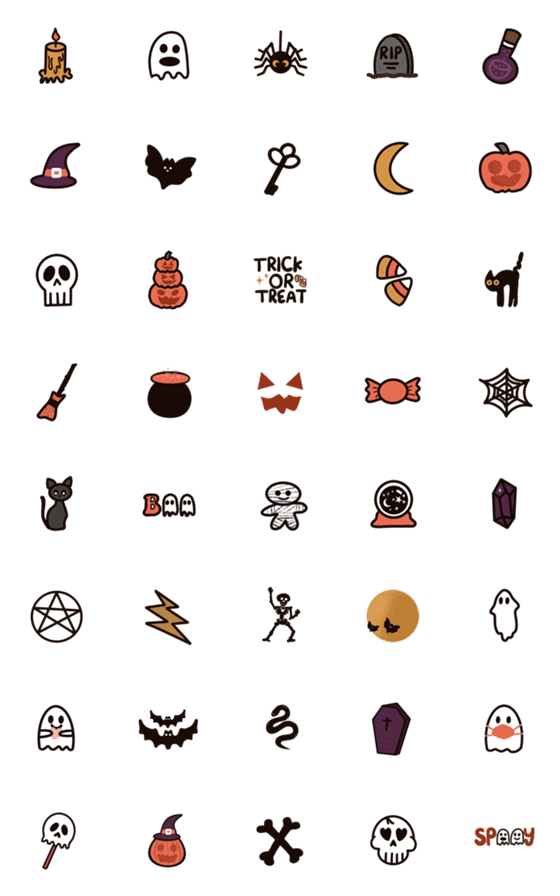 [LINE絵文字]Spooky Halloweenの画像一覧