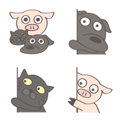 [LINE絵文字] Pig's friendの画像