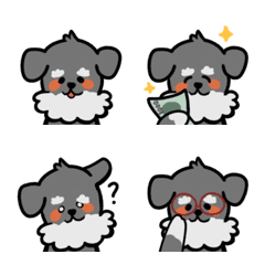 [LINE絵文字] Schnauzer say helloの画像