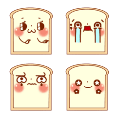 [LINE絵文字] Raw toast's expressionの画像