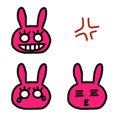 [LINE絵文字] 白目うさぎの画像