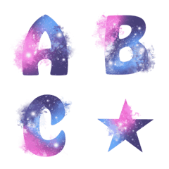 [LINE絵文字] Galaxy Sky Emojiの画像