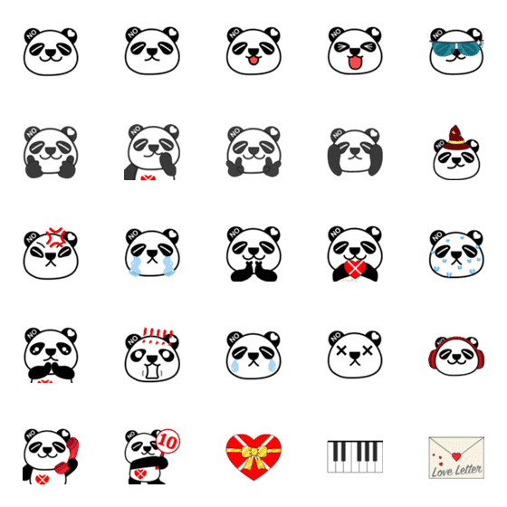 [LINE絵文字]Panda Panda daily lifeの画像一覧