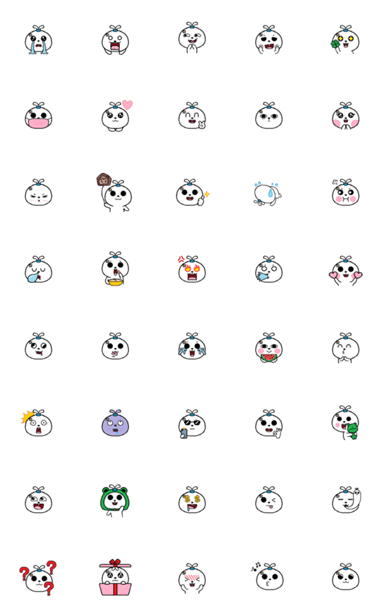 [LINE絵文字]Tooth Rabbit Emojiの画像一覧