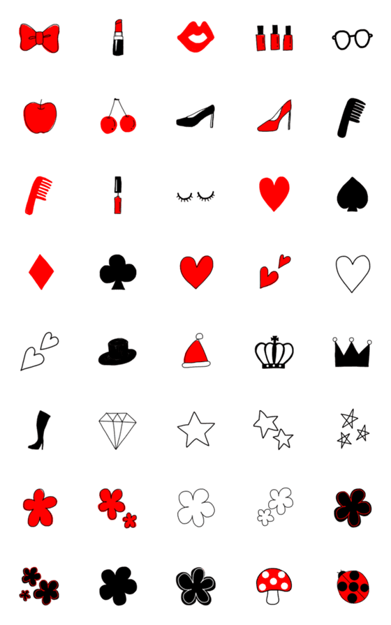 [LINE絵文字]Lovely 絵文字の画像一覧