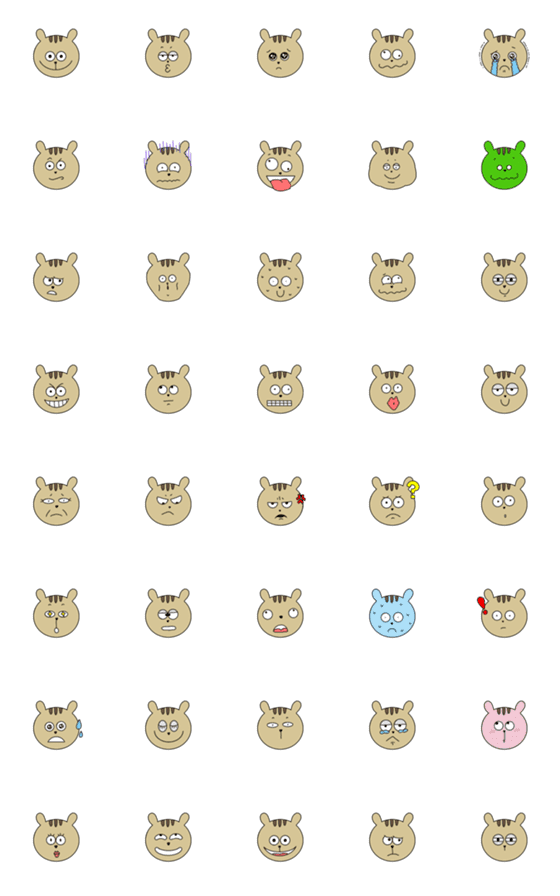 [LINE絵文字]リスなのか、タヌキなのかの画像一覧