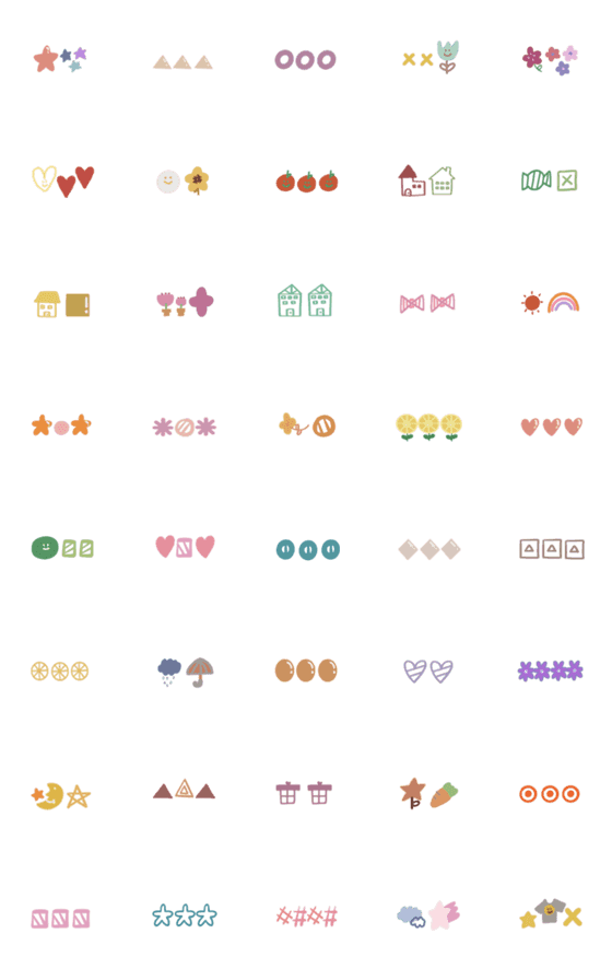 [LINE絵文字]Decorative small stickers2の画像一覧