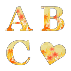 [LINE絵文字] Autumn leaves emojiの画像