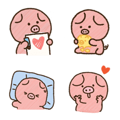 [LINE絵文字] little pig so cuteの画像