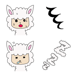 [LINE絵文字] 表情豊かなアルパカの生活の画像