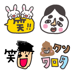 [LINE絵文字] 笑い♡だけの絵文字♡⑤の画像