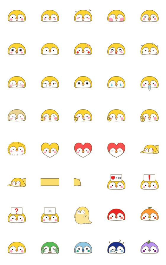 [LINE絵文字]Y penguin-Emojiの画像一覧