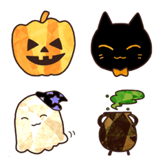 [LINE絵文字] きらきらハロウィンの画像