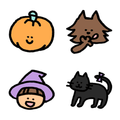 [LINE絵文字] ゆる〜いハロウィンbaby＆kidsの画像