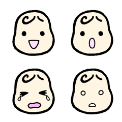 [LINE絵文字] baby's simple Emojiの画像