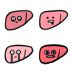 [LINE絵文字] liver Emoji :Dの画像