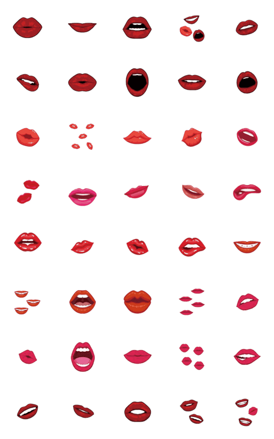 [LINE絵文字]lips con Popular Animated Emoji popularの画像一覧