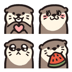 [LINE絵文字] Loc's Otter Animated emojiの画像