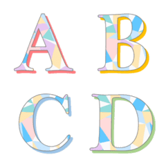 [LINE絵文字] colorful pattern deco emojiの画像