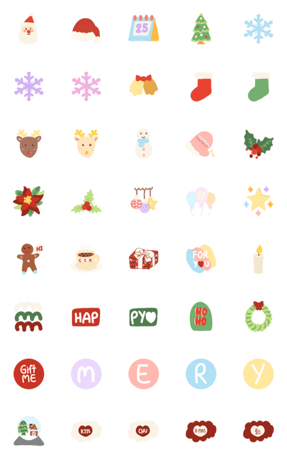 [LINE絵文字]Christmas with Chuuの画像一覧