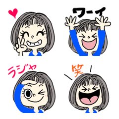 [LINE絵文字] シルバーhair☆レディの画像