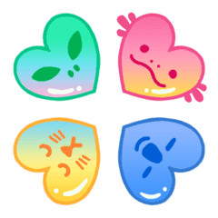 [LINE絵文字] lucky heart emojiの画像