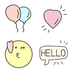 [LINE絵文字] 【ハッピーになる絵文字♡】の画像