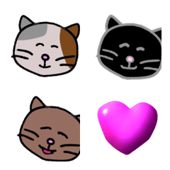 [LINE絵文字] 動く猫の絵文字の画像