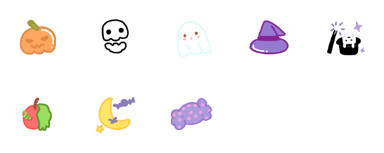 [LINE絵文字]ハロウィンミニの画像一覧