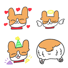 [LINE絵文字] Welsh corgi daily lifeの画像