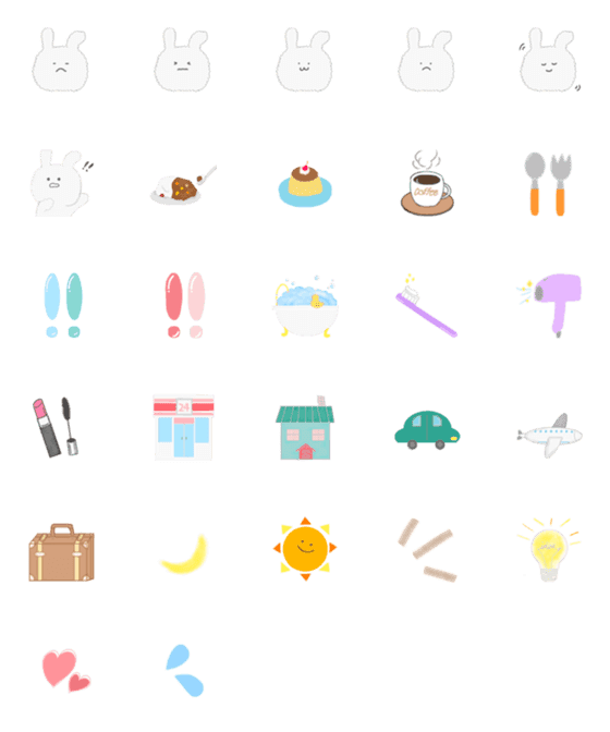 [LINE絵文字]daily use stampの画像一覧