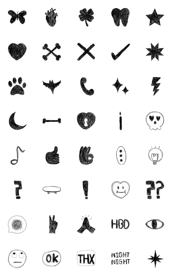 [LINE絵文字]cool emoji :)の画像一覧