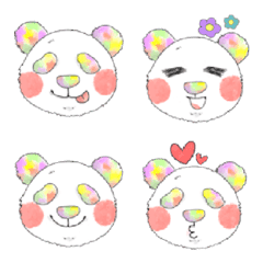 [LINE絵文字] Happy Panda mood.の画像